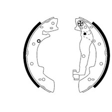 Bremsbackensatz hinten für BMW 3-er E30 | 24473614