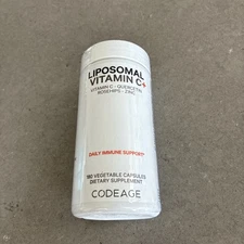Codeage Liposomal Vitamin C+ Daily Immune Support 180ct | Exp 05/2028 Sealed