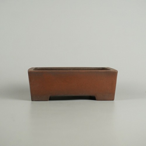 Japanese Bonsai Pot Tokoname Shibakatsu Unglazed Rectangular Pot-BP030