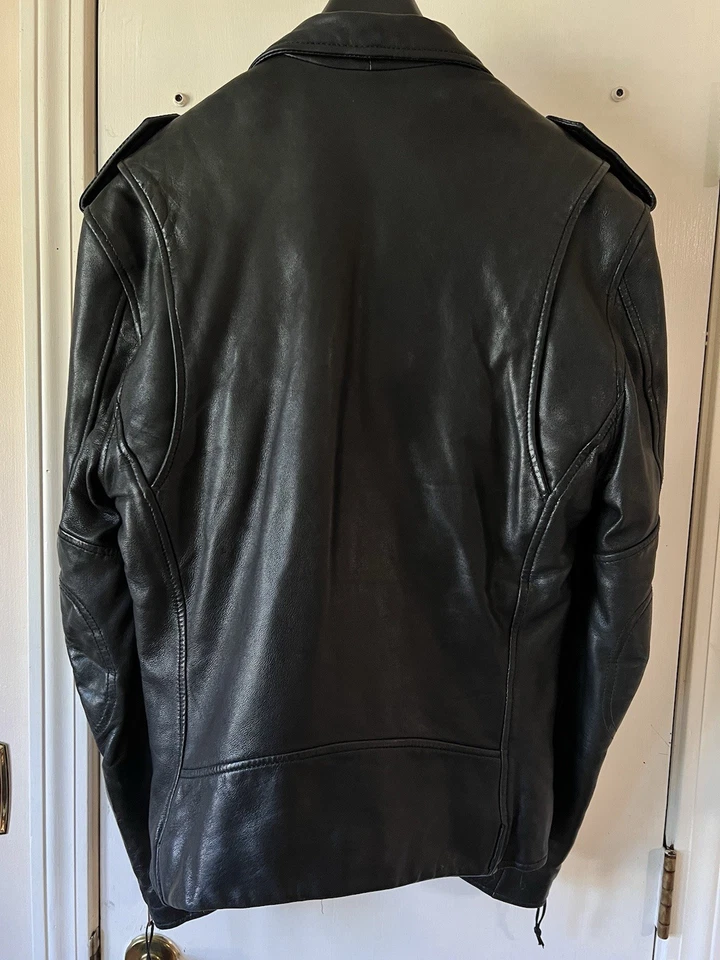 Chaqueta de Cuero BLK DNM M Perfecto Biker Negra Kanye Foto 2 de 4