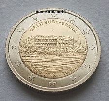 DISPO 2 euro CROATIE 2025 Commémo. L'Aréna de Pula. Envoi en suivi.