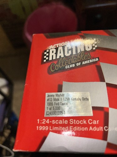 Jeremy Mayfield 1999 Action BWB 1/24 #12 MOBIL 1 / 125th Kentucky Derby NASCAR - Picture 3 of 9