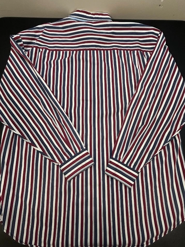 Camisa De Colección Bugle Boy Classics Rayas Verticales Con Botones Años 90 Hombres Talla XL Foto 2 de 4
