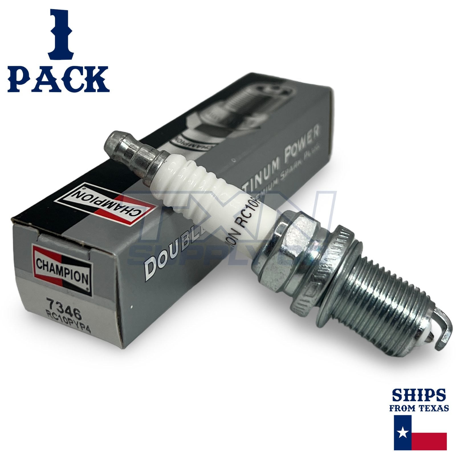 Champion 7346 Double Platinum Spark Plugs RC10PYP4 - 1 Pack