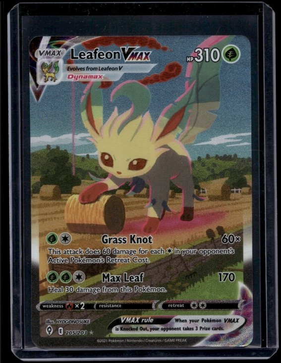 Pokemon TCG Leafeon Vmax 205/203 Evolving Skies Alternate Art Rare Secret NM