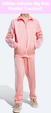 Size M - Girls Adidas Adicolor Firebird Tracksuit Semi Pink Spark