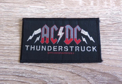 AC/DC - Thunderstruck VINTAGE Patch 1991 RARE Rose Tattoo Hard Rock Metal