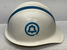 Vintage Bell Phone System Hard Boiled Hard Hat With Adjustable Suspension Liner