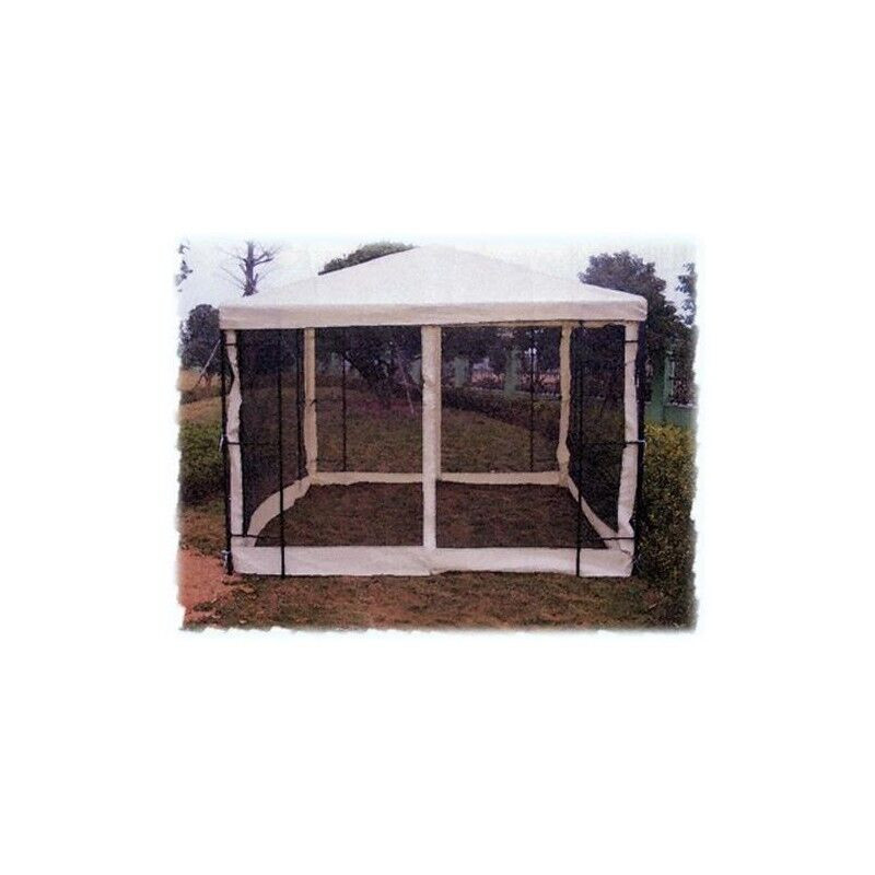 Ricambio Zanzariera Universale Gazebo 3x3 | 4 Lati con Zip
