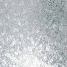 346-0166-4PK Self-Adhesive Privacy Glass Window Film, Splinter, 17" x 78" Rol...