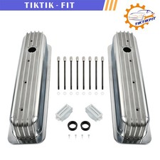 1986-up Chevy 350 Tall Aluminum Finned Vortec Valve Cover Polished Center Bolt 1986-up Chevy 350 Tall Aluminum Finned Vortec Valve Cover Polished Center Bolt