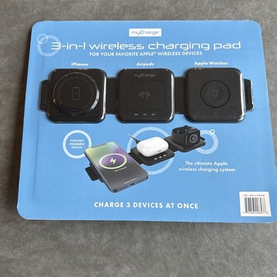 MyCharge 3-in-1 Folding Wireless Charging Pad USED - Opened / Tested Excellent