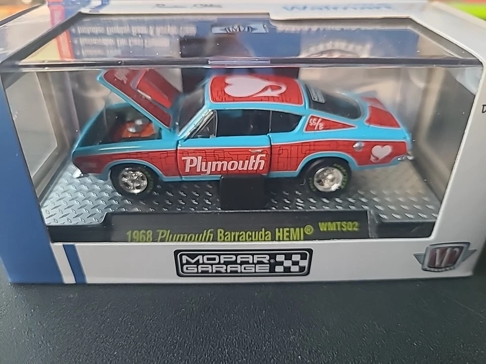 M2 Machines 1968 Plymouth Barracuda HEMI WMTS02 Walmart 1/64 MOPAR GARAGE - Image 3 of 4