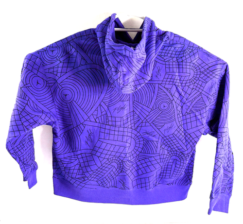Air Jordan Brooklyn Fleece Pullover Dark Concord Women`s Size Large DV1417-514 - Picture 4 of 15