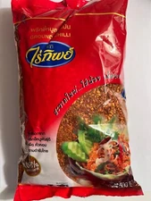 Ground Dried Chilli 100% Natural Thai Style By Raitip / Net Weight 500 g.