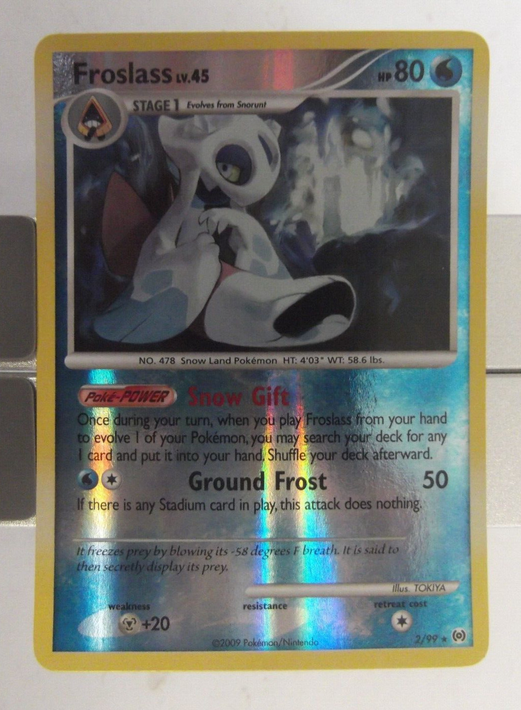 055PK02r - Froslass- 2/99 - Arceus - Rare Reverse *