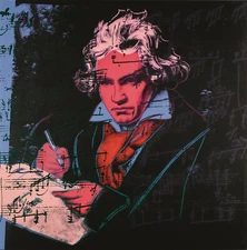 ANDY WARHOL Pop Art Poster or Rolled Canvas Print "BEETHOVEN" 