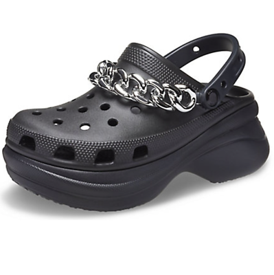 platform black crocs