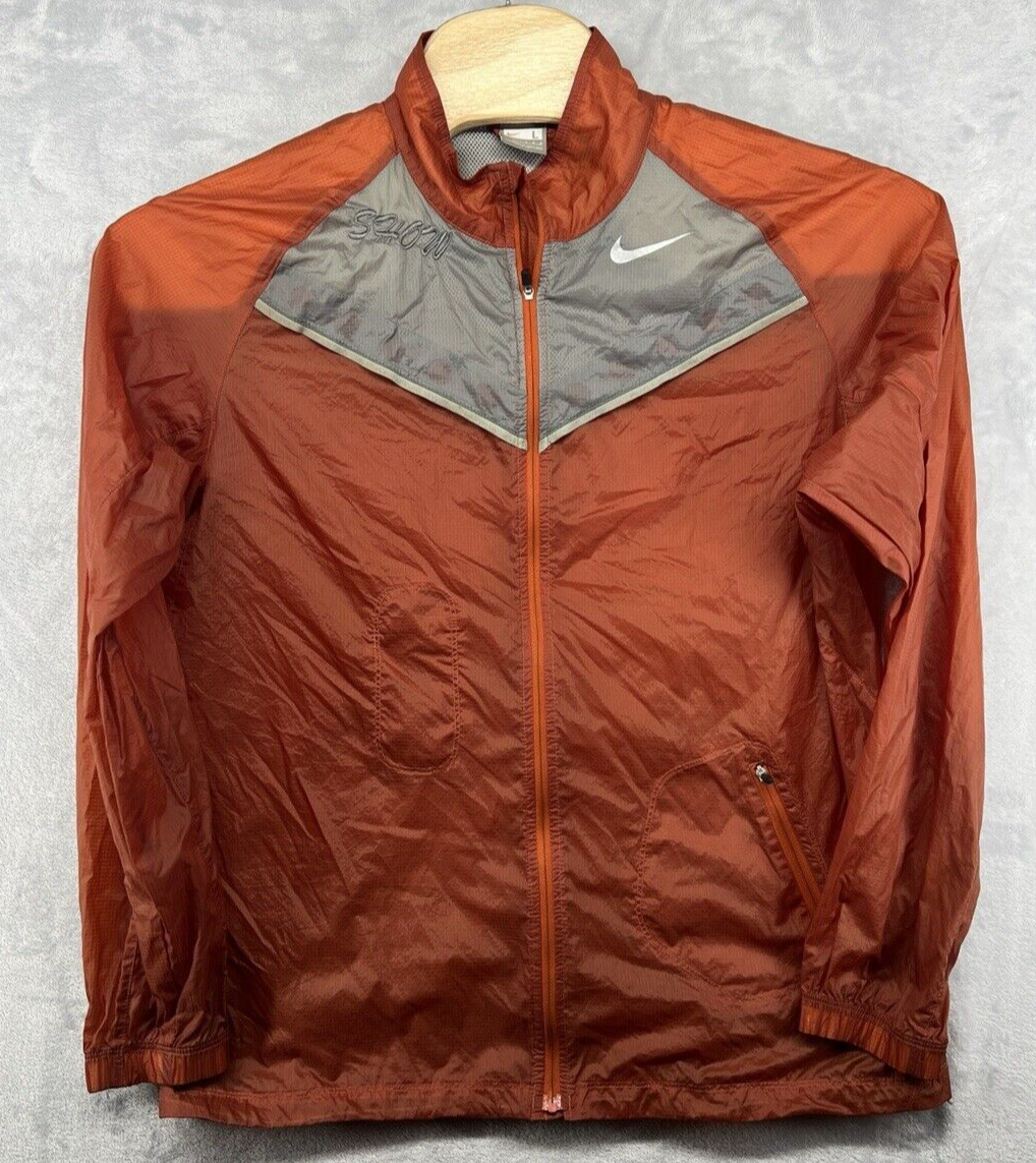 SACAI X NIKE Giacca a vento Nike Bowerman Series Athletic arancione full zip uomo taglia L