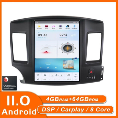 For Mitsubishi Lancer 2010-2015 Android Car Radio Tesla 2din Stereo Receiver 64g