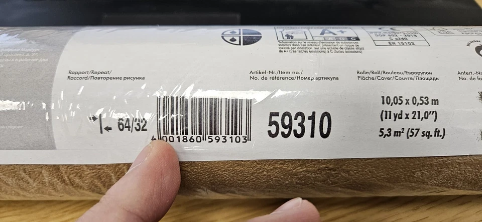 Four x Rolls Marburg Designer Texture - Loft / 10 Metre Roll by 53cm Each Roll - Image 2 of 4