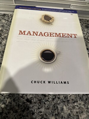 Management Textbook, Instructor Edition, by Chuck Williams HV Book With CD