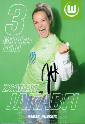 Autogramm - Zsanett Jakabfi (VFL Wolfsburg Frauen) - 2021/2022