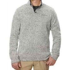  NWT Eddie Bauer Men's Radiator Front Snap Pullover 2X-LARGE Light Grey Heather