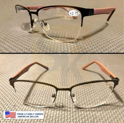 +1.00 ~ 4.00 EARN REWARDS BIFOCAL READING glasses HOT SELLER SPRING HINGES Matte