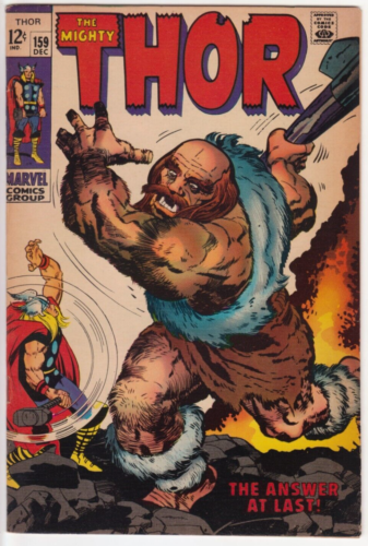 The Mighty Thor #159, Marvel Comics 1968 FN/VF 7.0 Lee and Kirby. Origin Retold - Picture 1 of 3