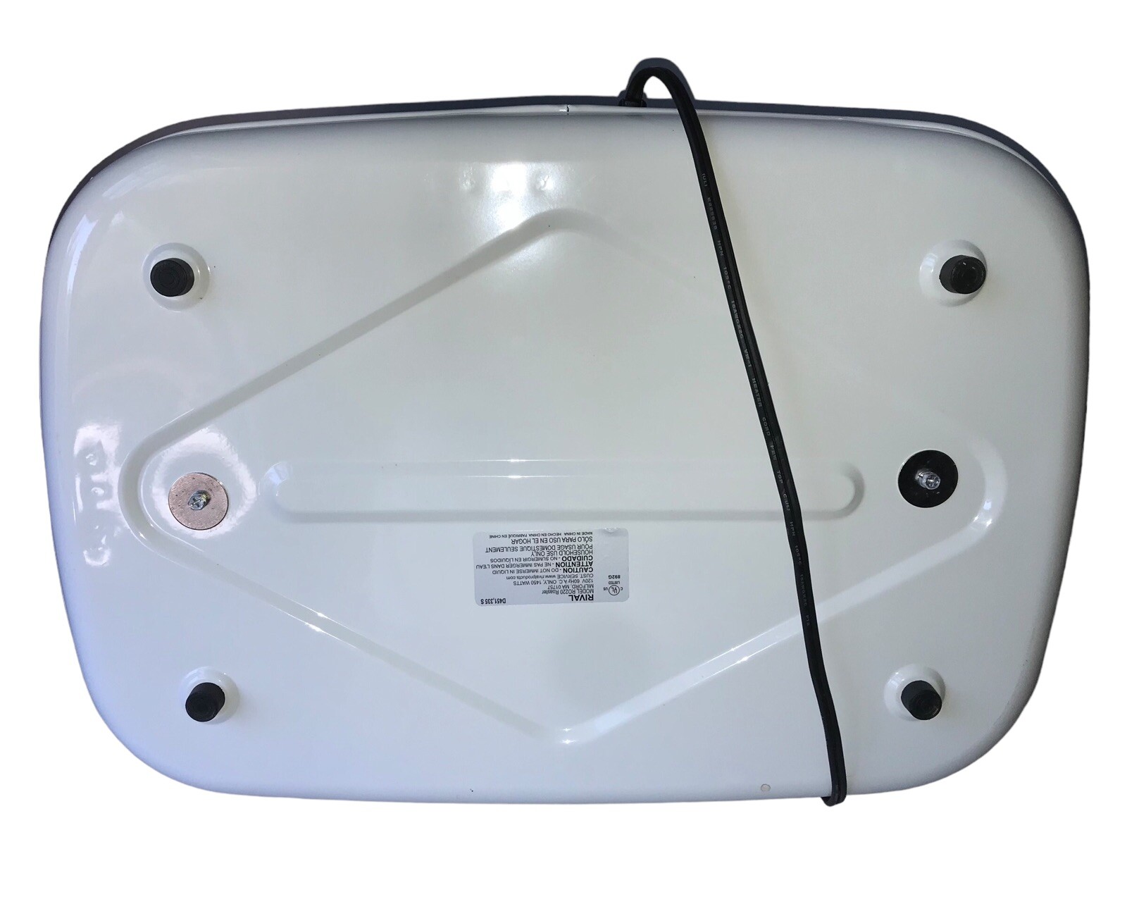 Rival Roaster Oven model RO220 20 Quart 1450 Watt White Black Tested w