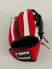 Franklin RTP 8.5N Youth My first Glove T-Ball Glove RHT Red/White EUC