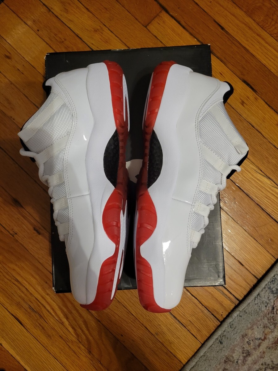 Jordan 11 Retro Low White Cherry Red Bottom 2012 DS Size 10 *dam
