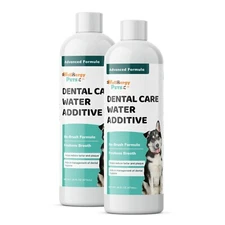 Water Additive for Dog & Cat [Pack of 2] -Fresh Breath, Natural Tooth Cleaning 