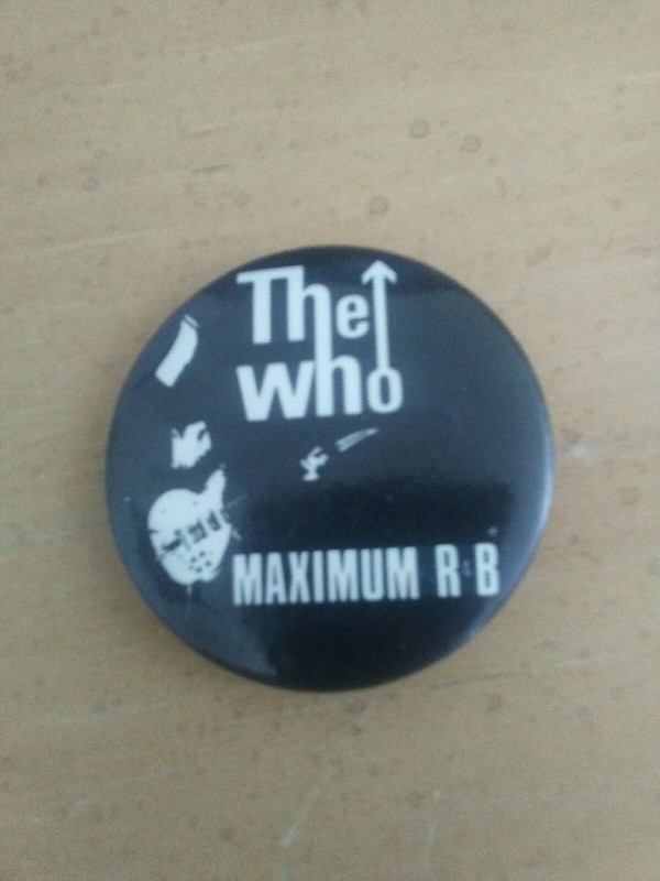 The Who Maximum R and B Button from 1989 Comeback Tour