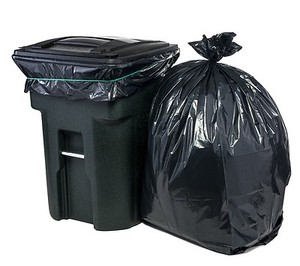 95 Gallon Large Capacity Trash Bags Black Plastic Garbage Can Bag Image Is Loading 95 Gallon Large Capacity Trash Bags Black Plastic