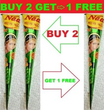Dark Brown NAAZ Natural Henna Bridal Mehndi cone Temporary Henna Halal Cone