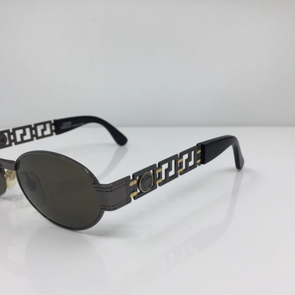 Gafas de sol Gianni Versace S43 de colección raras M. S43 Col. 91M Gunmetal y dorado Italia Foto 2 de 4