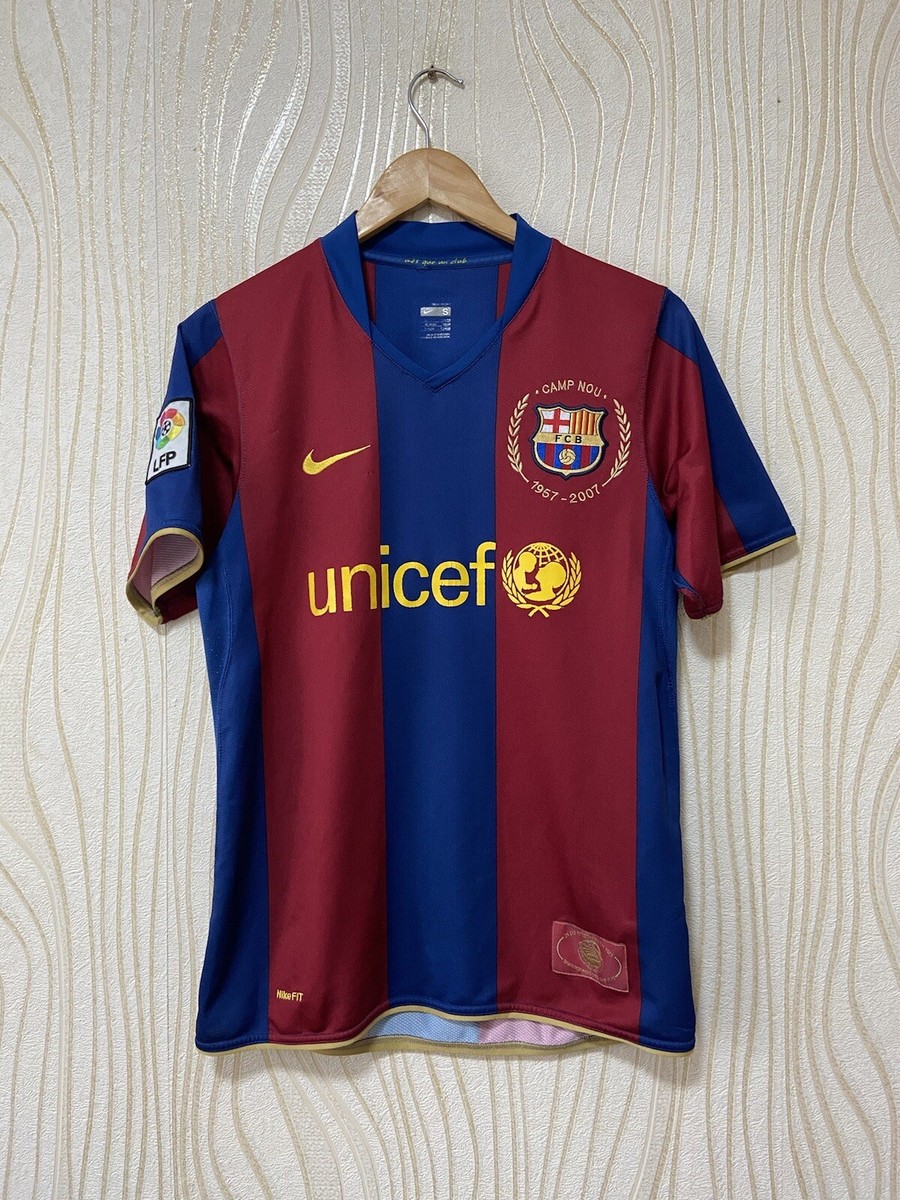 BARCELONA 2007 2008 HOME FOOTBALL SHIRT SOCCER JERSEY NIKE BARCELONA 2007 2008 HOME FOOTBALL SHIRT SOCCER JERSEY NIKE