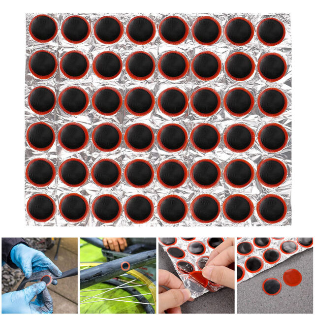48 Bicycle Bike Tire Rubber Tyre Tube Repair Piece Kit Weldtit Puncture Patches