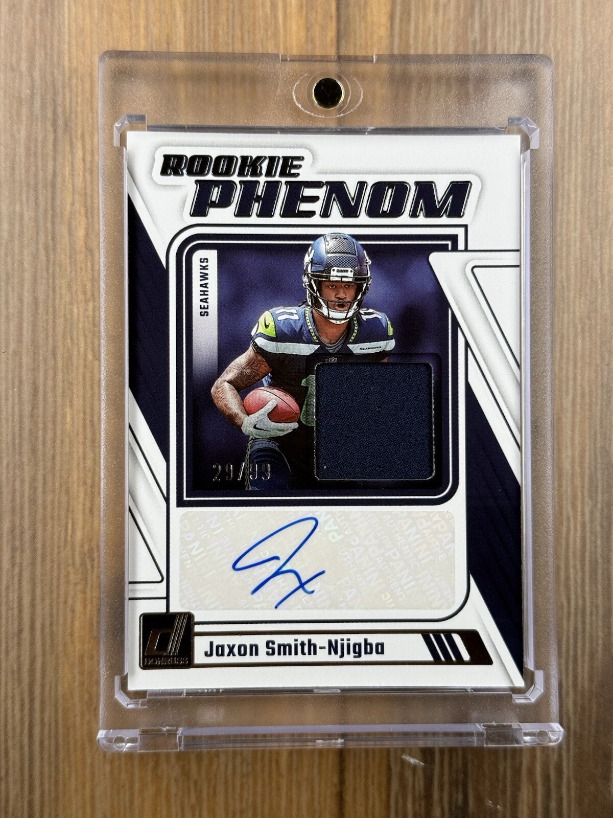 Jaxon Smith-Njigba Panini Donruss Rookie Phenom Jersey Autographs #RPJAJSN Base