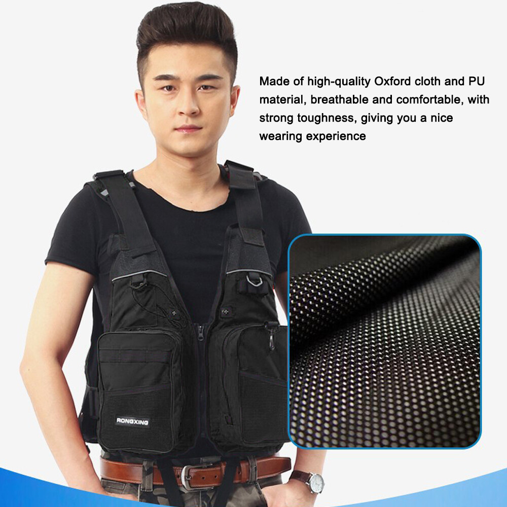 Multipocket Fly Fishing Vest Quick Dry Lifejacket Fishing Waistcoat