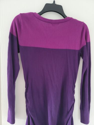 Liz Lange For Target Women's Sz S Maternity Sweater Top Tunic Purple Pink Blocks - Picture 12 of 12