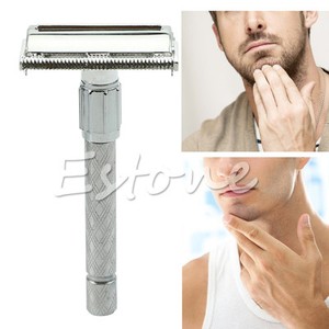 Mens-Traditional-Style-Safety-Double-Edge-Blade-Shave-Shaving-Hair-Razor-Hot