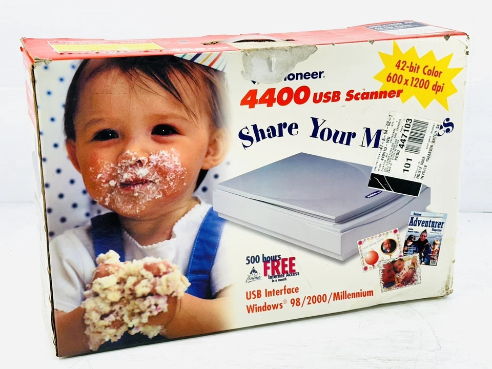 VISIONEER 3300 FLATBED SCANNER - NEW IN BOX - PARALLEL PORT... ■■NEW■■ - Image 3 of 4