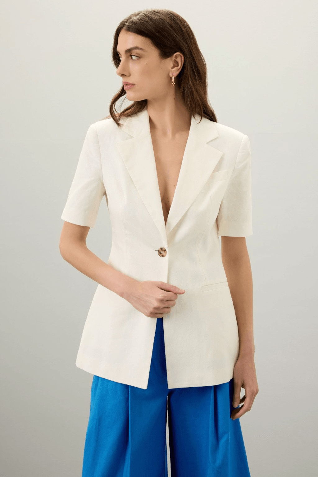 Eudon Choi x RTR Short Sleeve Linen Blazer