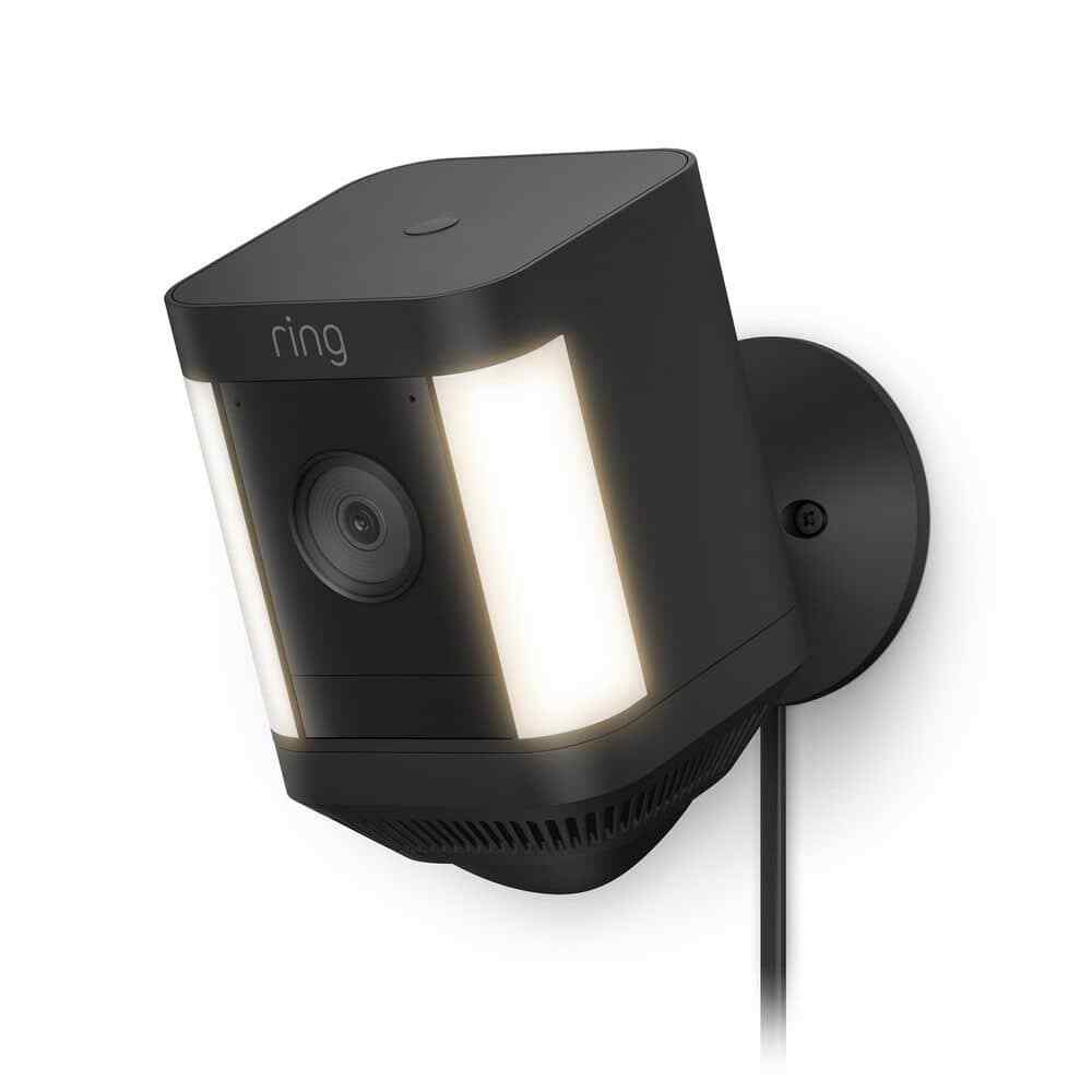 Spotlight Cam Plus, Plug-In - Smart Security Video Cameraw/LED Lights, 2-Way Tal