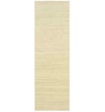 Solid Cream Hand-Loomed 3X8 Gabbeh Wool Runner Rug Oriental Home Decor Carpet