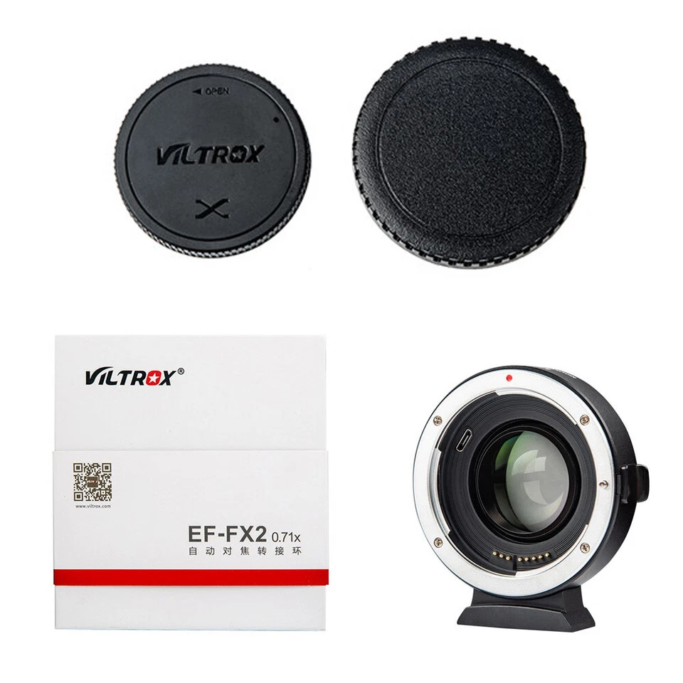 Anillo adaptador AF Viltrox EF-FX2 0,71x Canon EF a Fujifilm montaje X AF mejorado Foto 3 de 4
