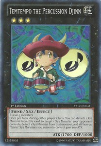 Temtempo the Percussion Djinn - YS12-EN041 - Super Rare - 1st Edition x3 - Near